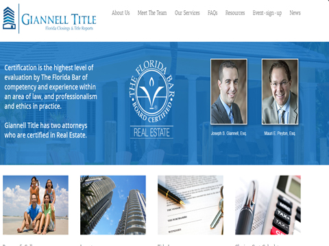 Giannell Title - Florida Closings & Title Reports